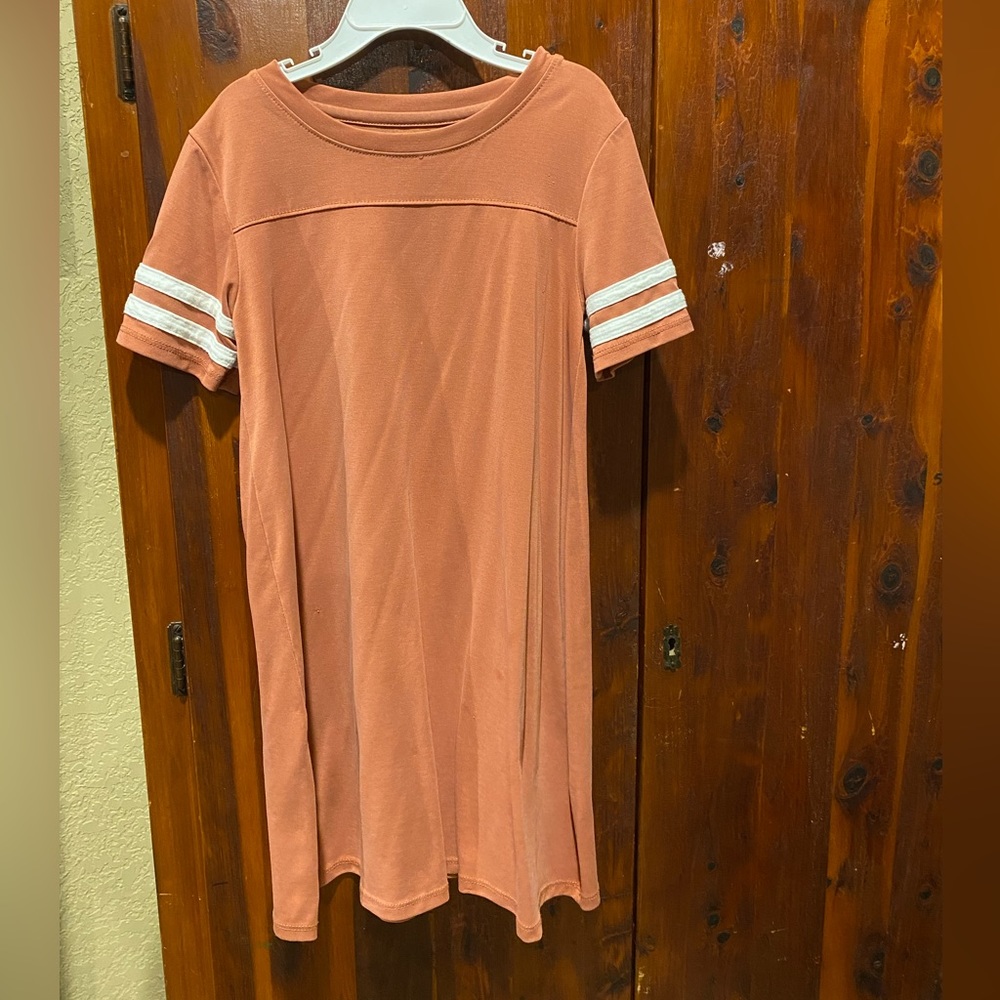 Girls Casual Redish Brownish dress🤎